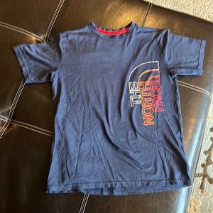 North face flashdry dark blue t shirt.